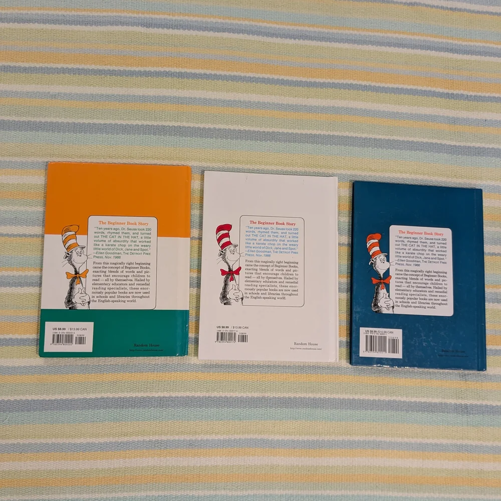 Three (3) Dr. Seuss Hardcover Books